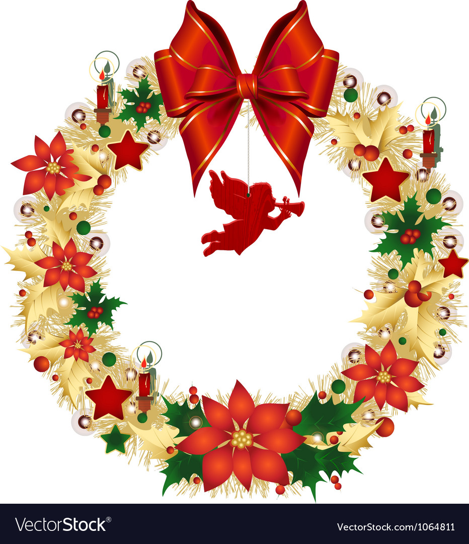Wreath Royalty Free Vector Image - VectorStock