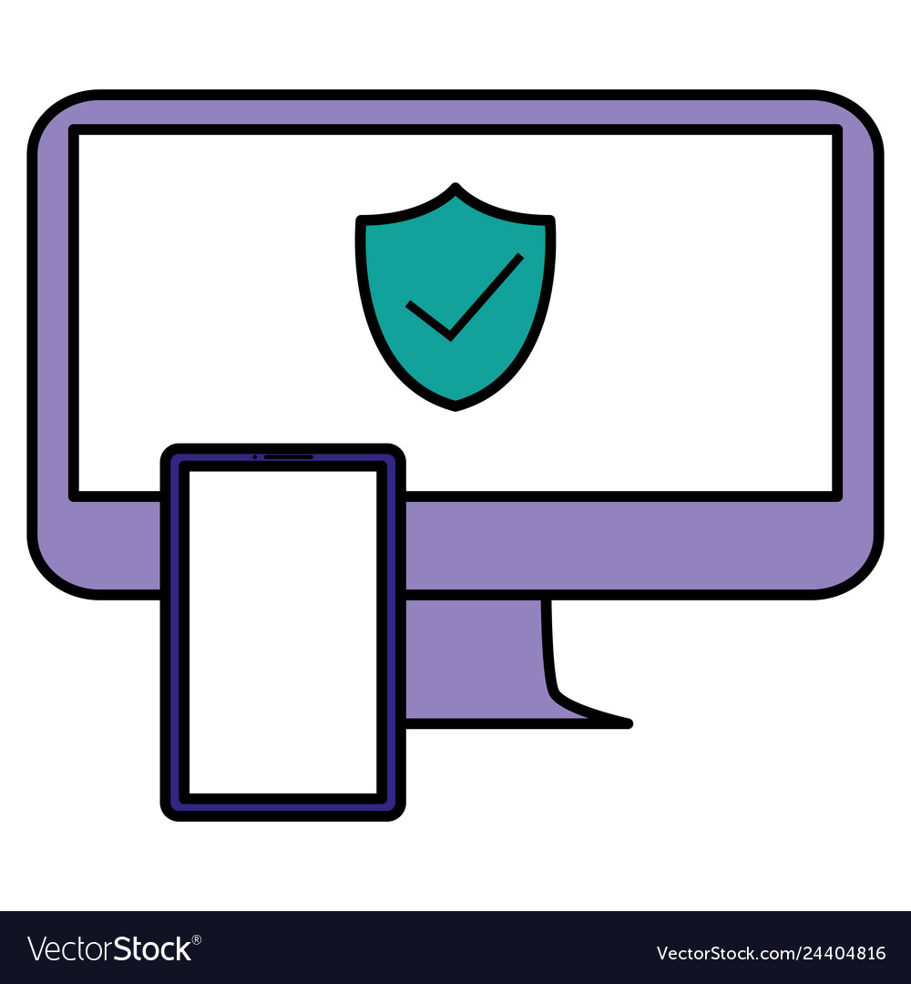 Computer desktop with smartphone