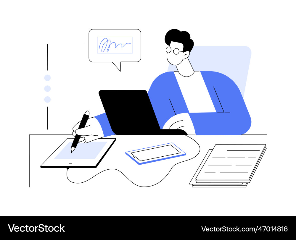 E-documents abstract concept Royalty Free Vector Image