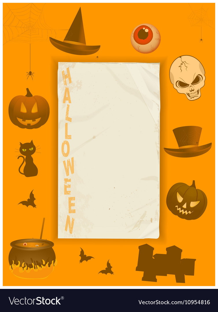 Halloween Grunge Papier und Rahmen