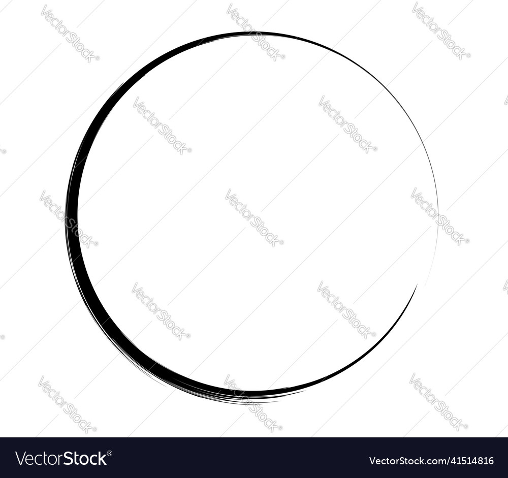 Paintbrush paint stroke circle element