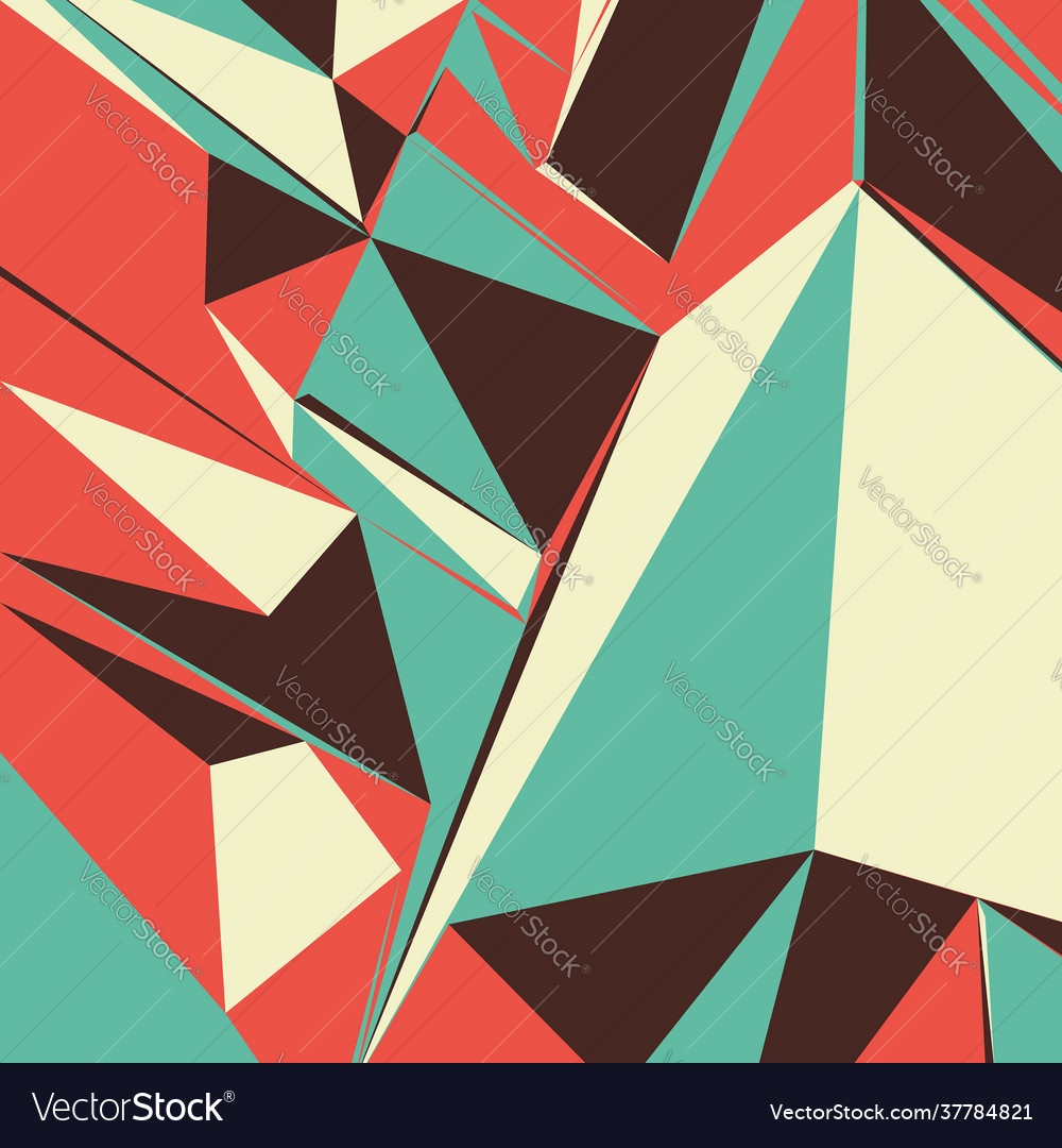 Abstract background with colorful triangles vector image Abstract background with colorful triangles