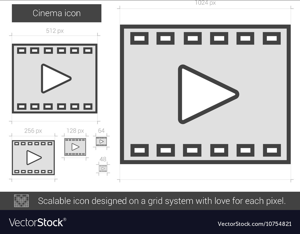 Cinema line icon