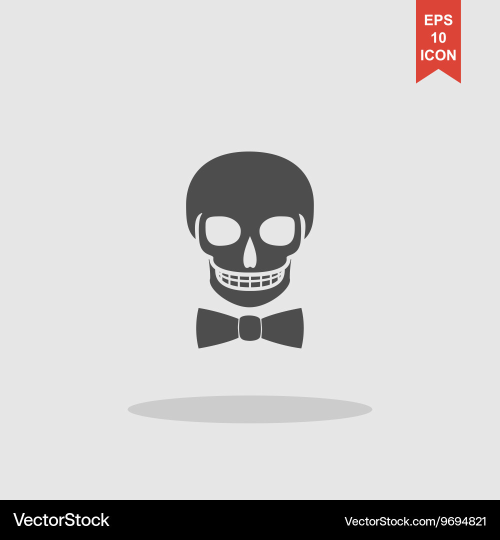 Skull icon isolated Royalty Free Vector Image - VectorStock