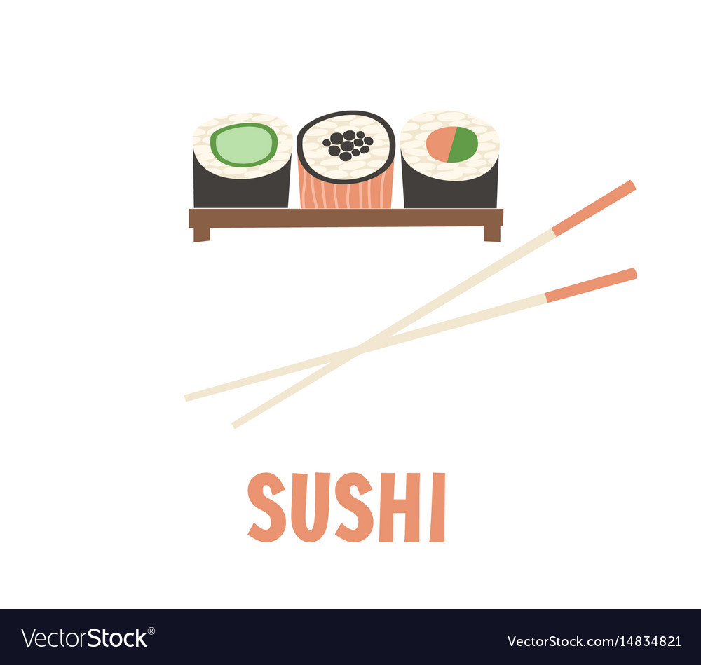 Sushi japanische Lebensmittelrolle