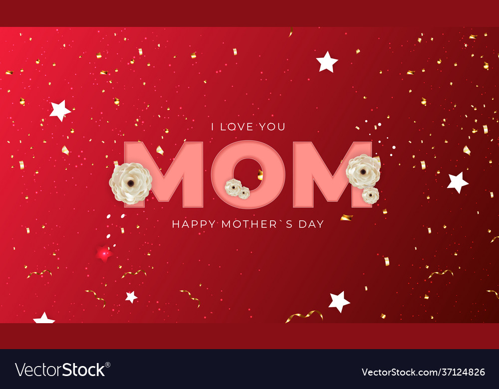 Ich liebe dich Mutter glücklich Mutter Tag Hintergrund vector image Ich liebe dich Mutter glücklich Mutter Tag Hintergrund