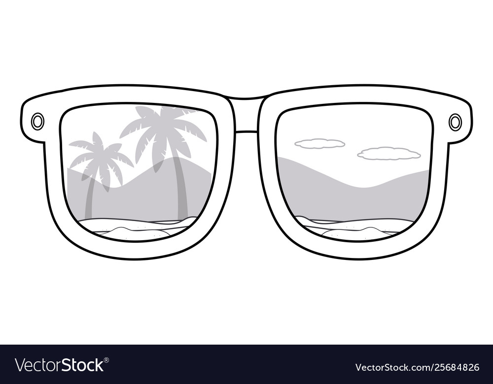 Isolated glasses design Royalty Free Vector Image