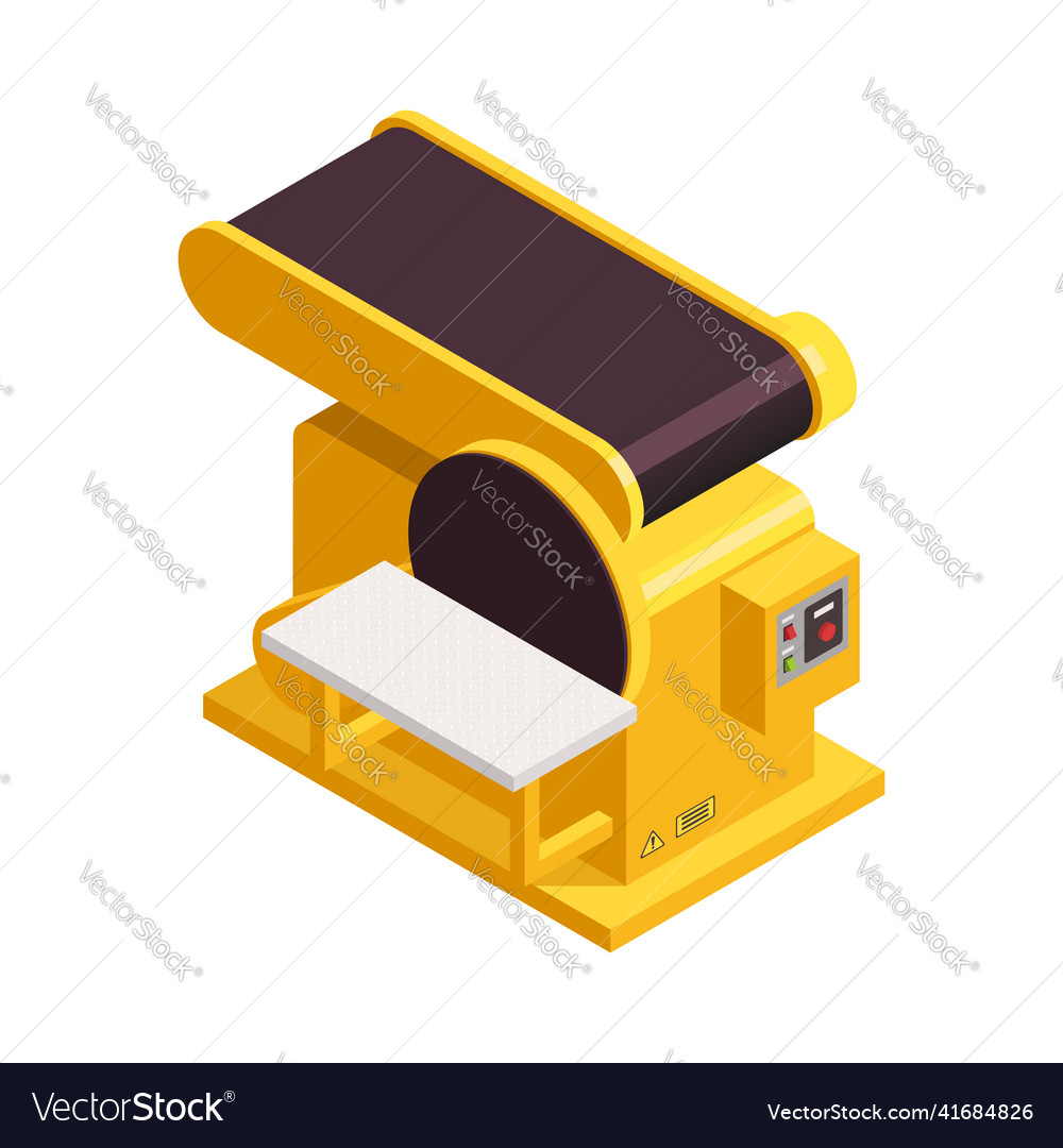 Sawmill machine isometric composition