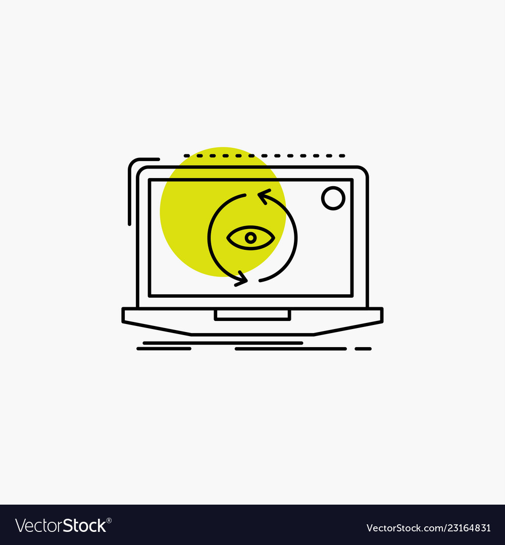 App application new software update line icon vector image App application new software update line icon
