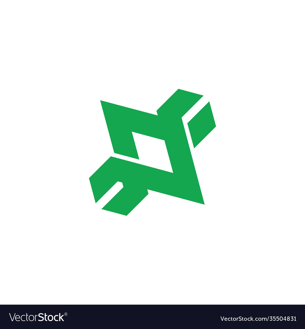 Linked arrow overlap logo