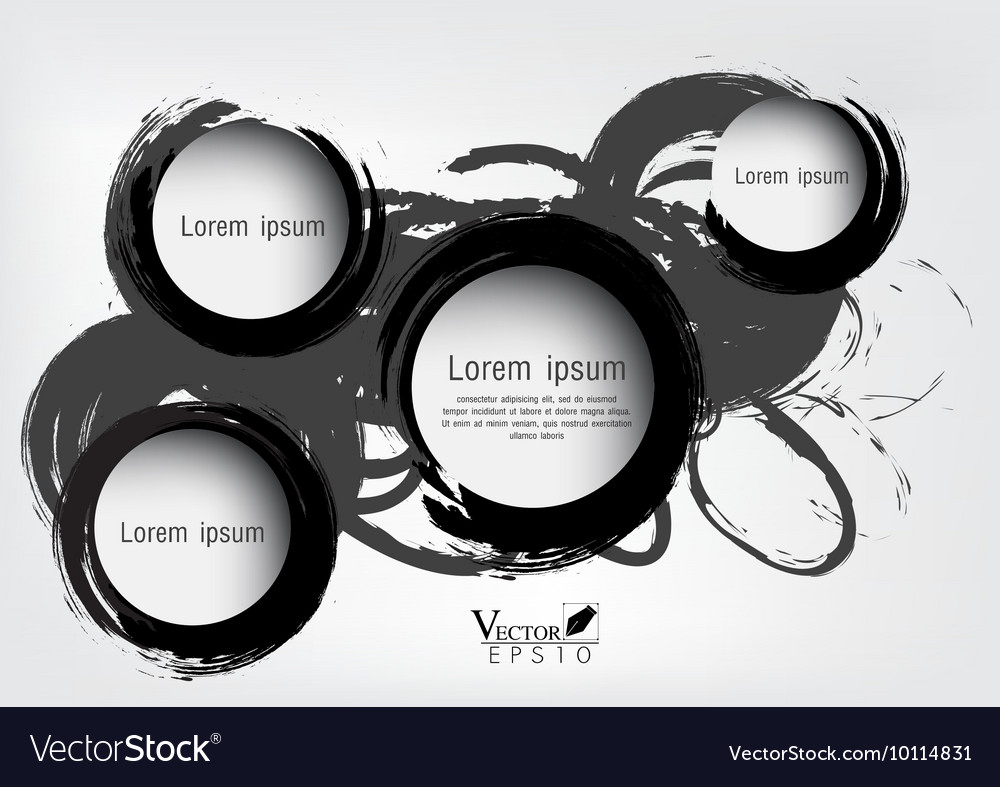 Modern circle can be used for workflow layout