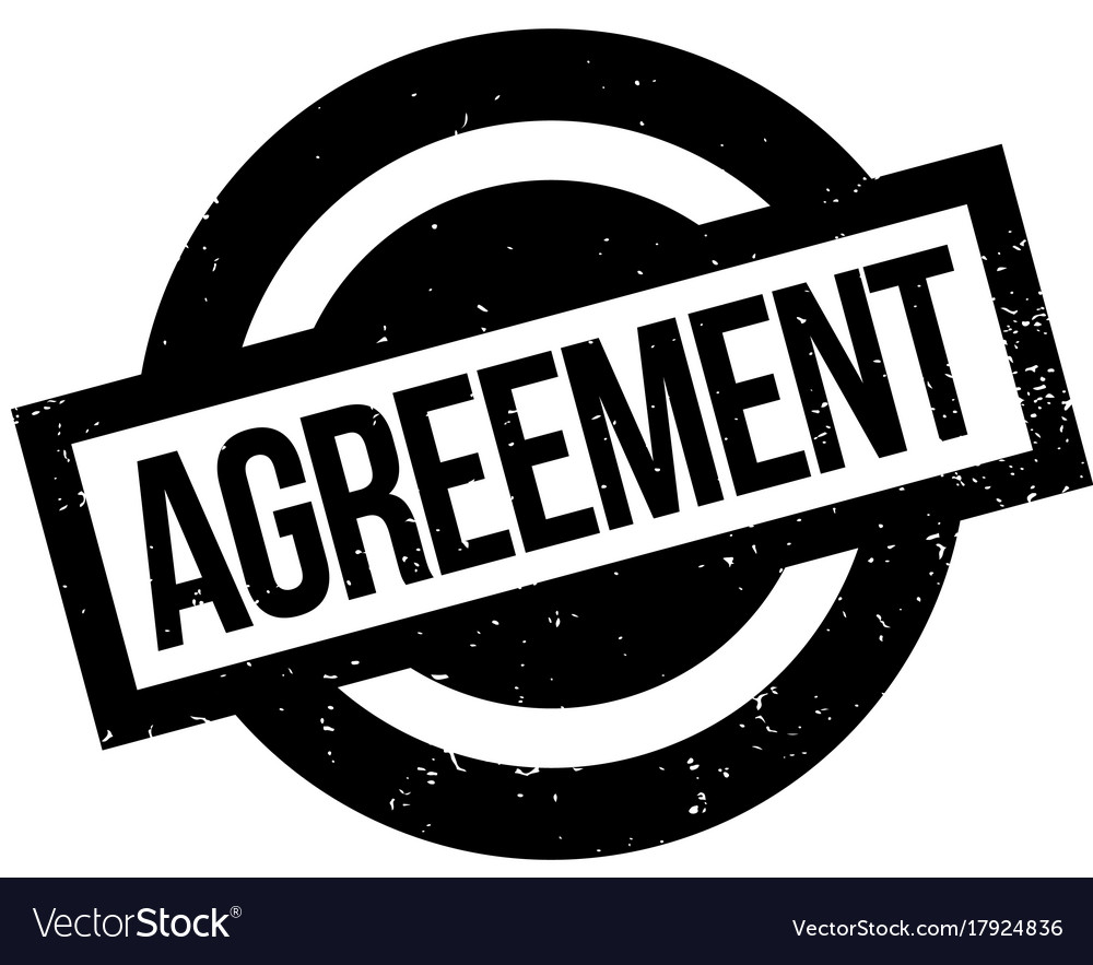 Agreement rubber stamp