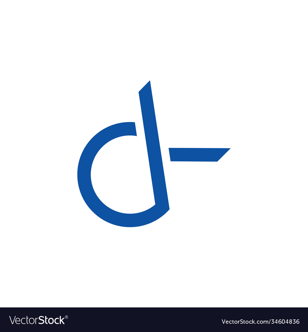 Letter d lowercase simple geometric logo