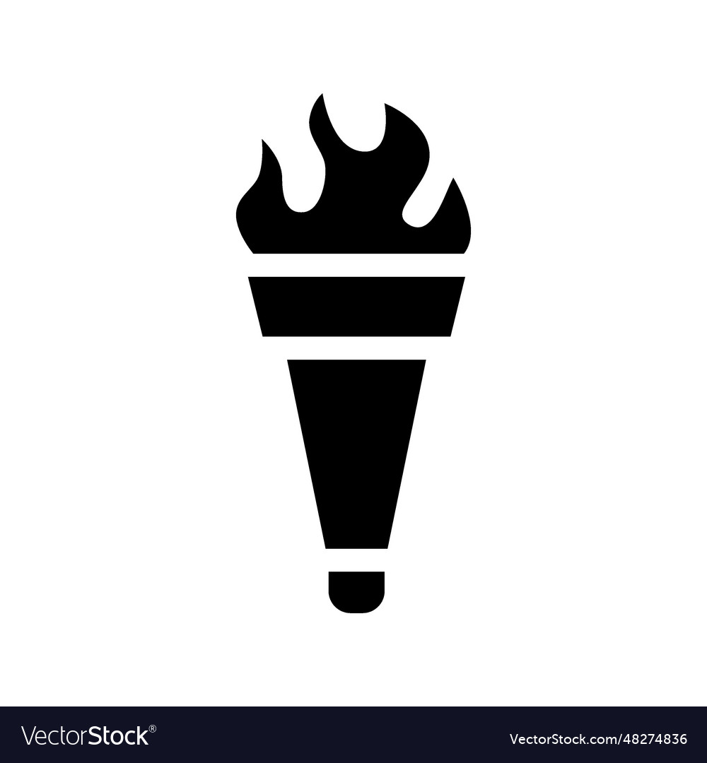 Olympic Torch Icon Royalty Free Vector Image - VectorStock