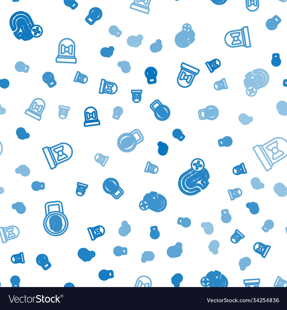 Set line fingerprint with lock rejection vector image Set line fingerprint with lock rejection