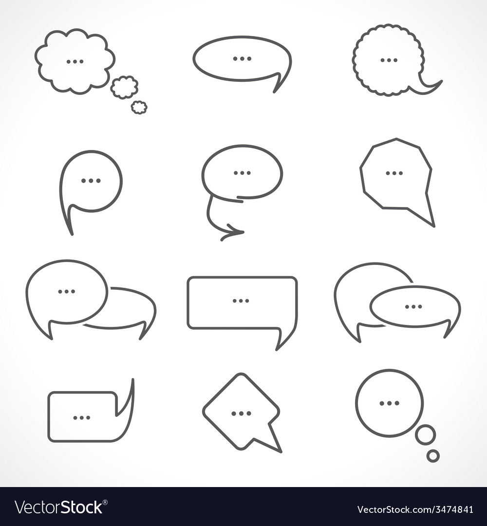 Chat bubbles