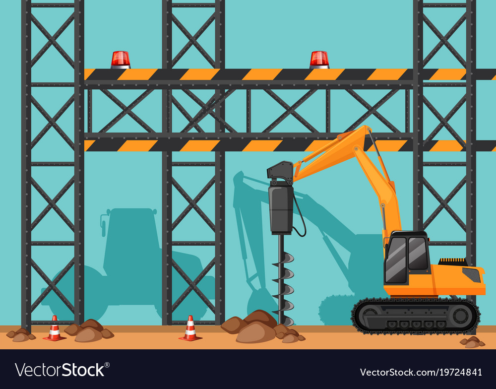 Digging and drilling. Game 2-d drill digging fly.
