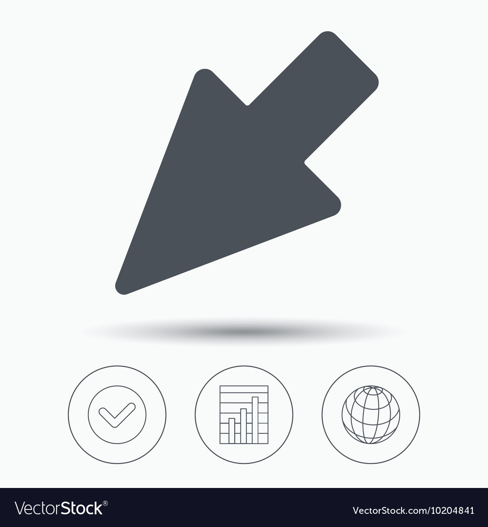 Cursor icon computer position marker sign