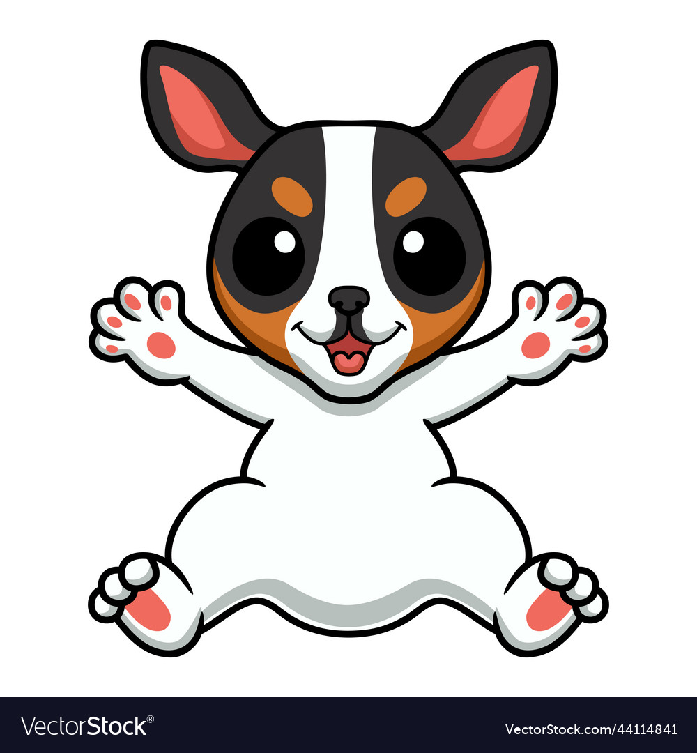 Süße Ratte terrier Hund Cartoon