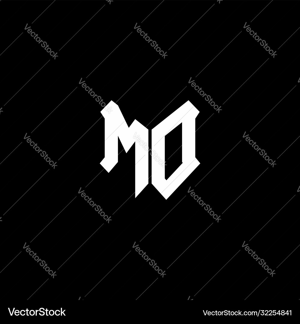 Md logo monogram with shield shape design template