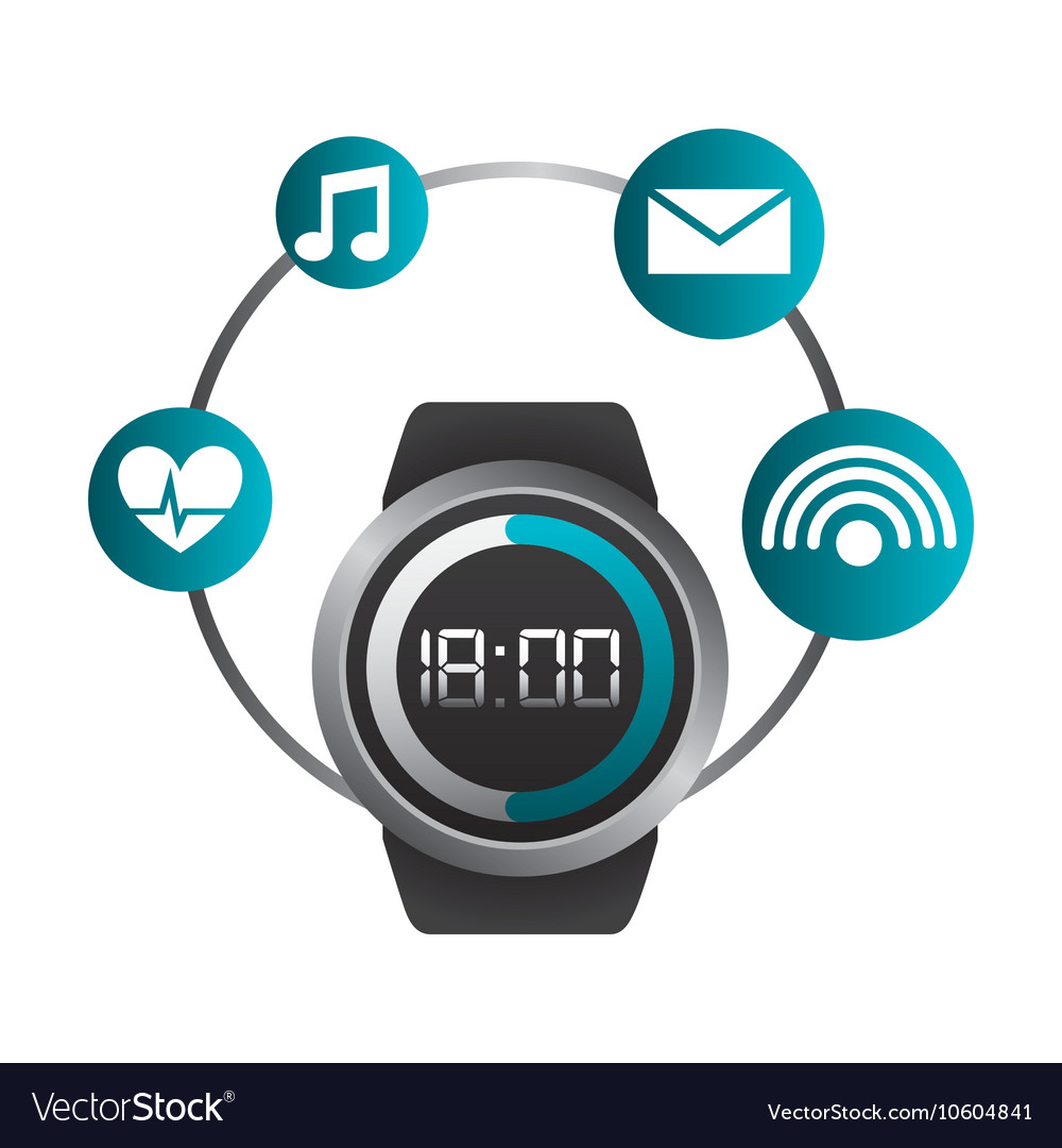 Smartwatch Wearable Technologie Icons