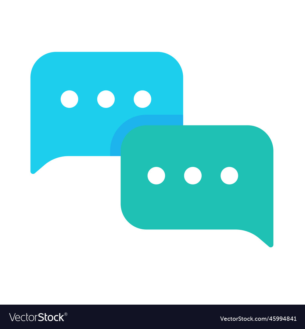 Speech text box with three dots conversation vector image Speech text box with three dots conversation