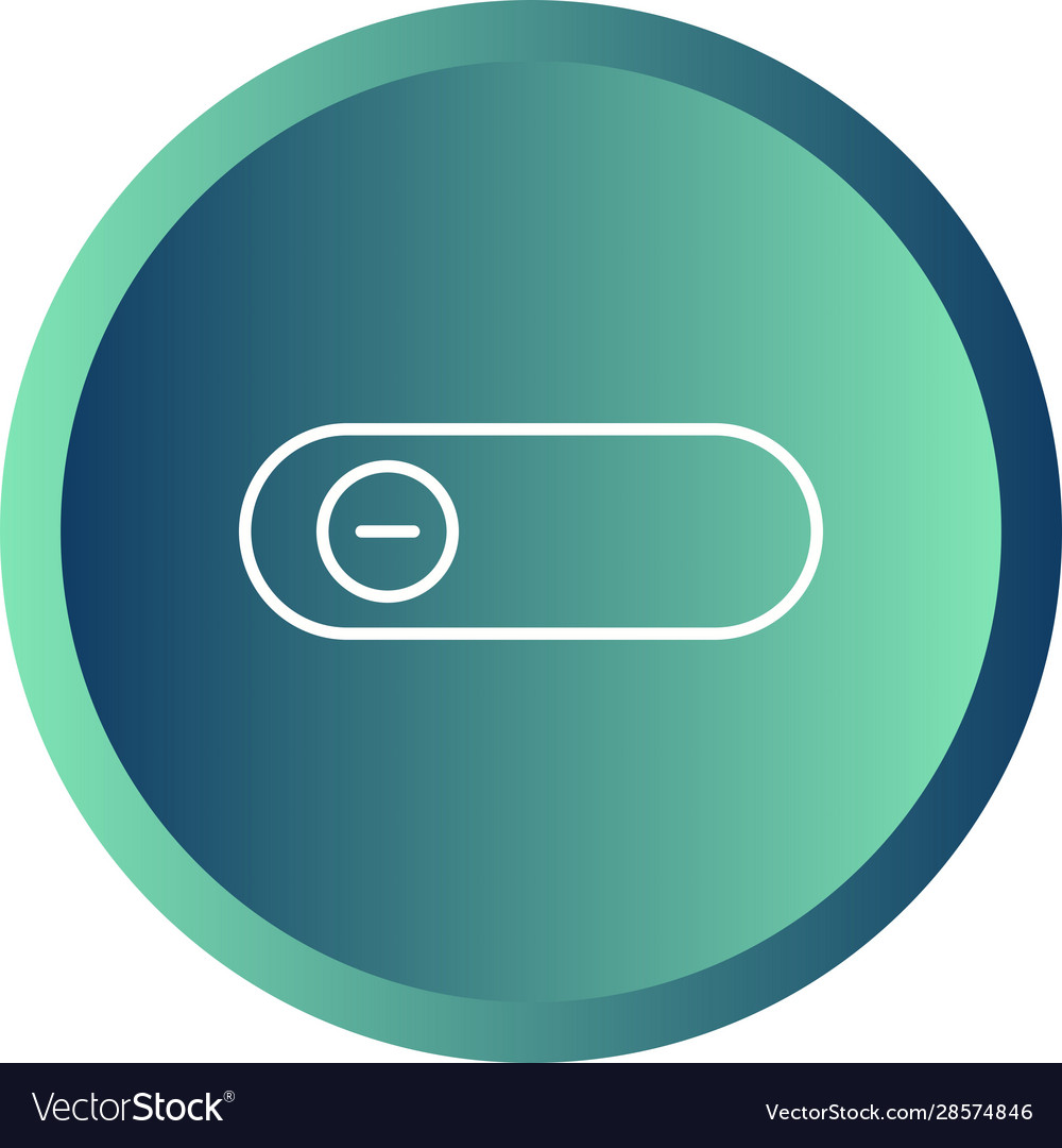 Beautiful slide button line icon