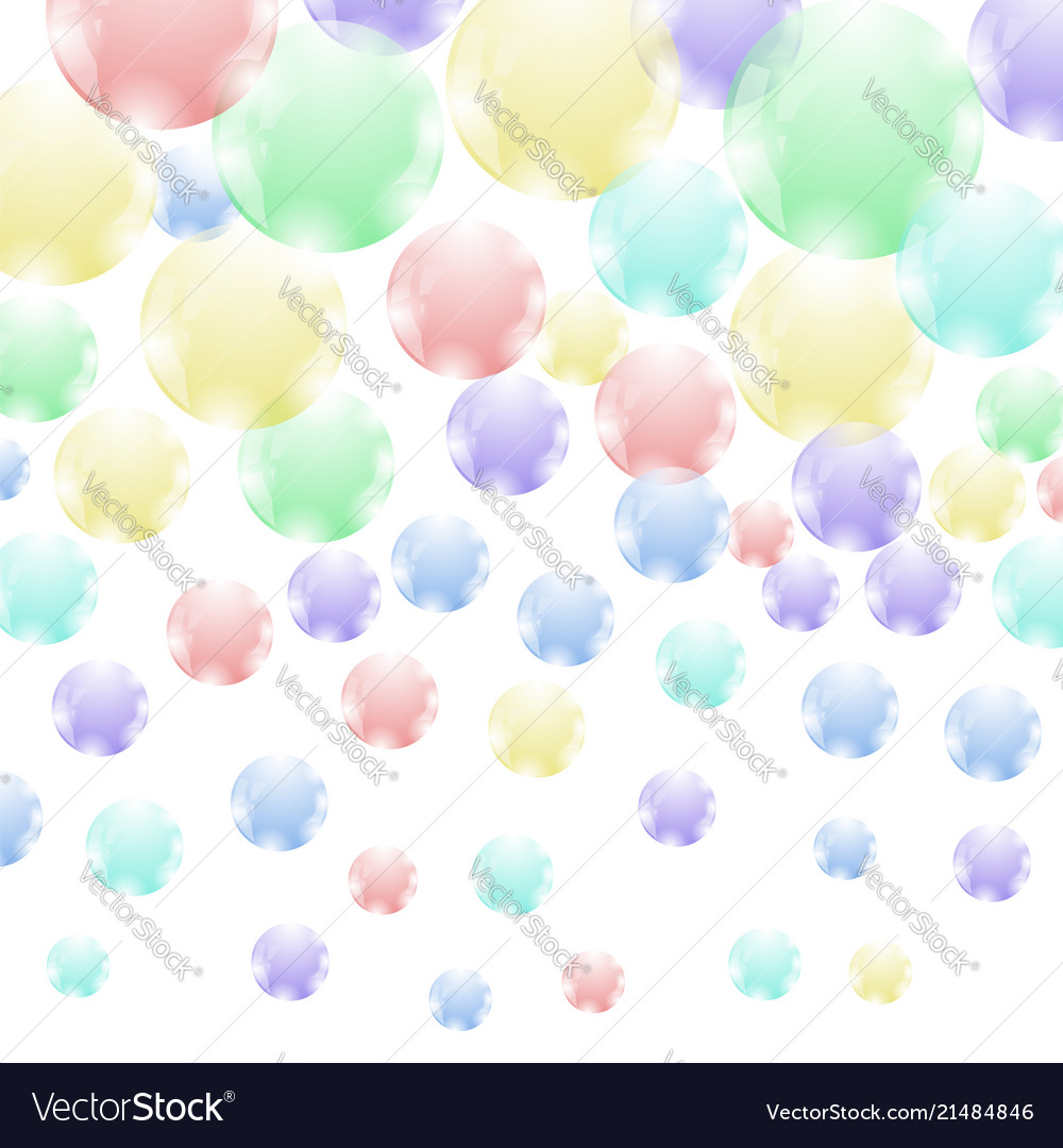 Colored soap bubbles pattern