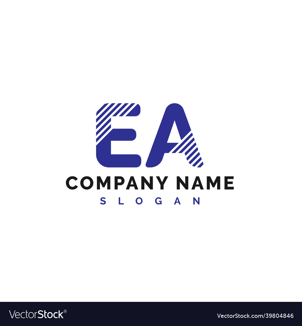 Ea letter logo design