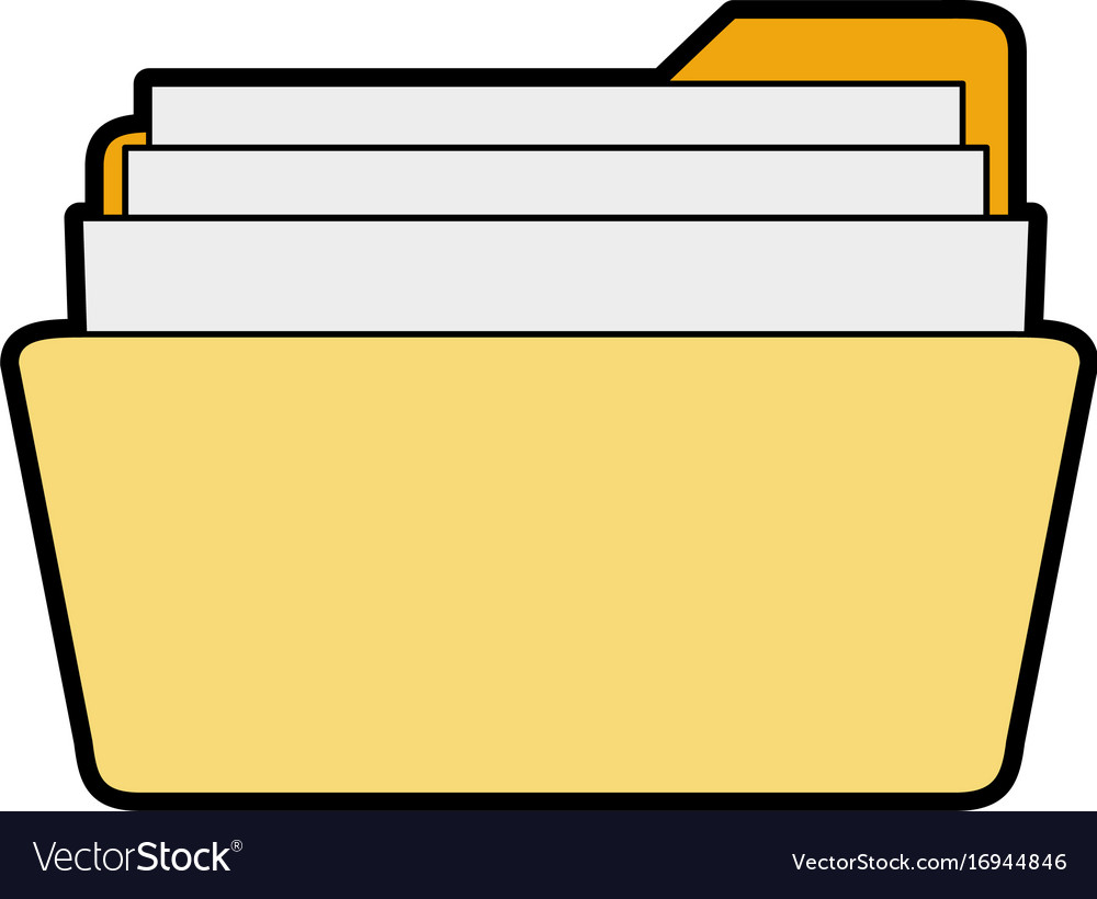 Folder with file or text document icon image
