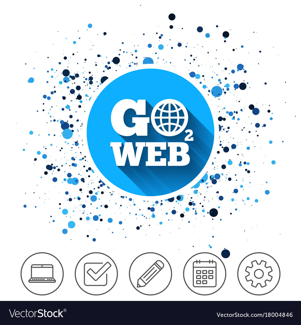 Go to web icon internet access symbol