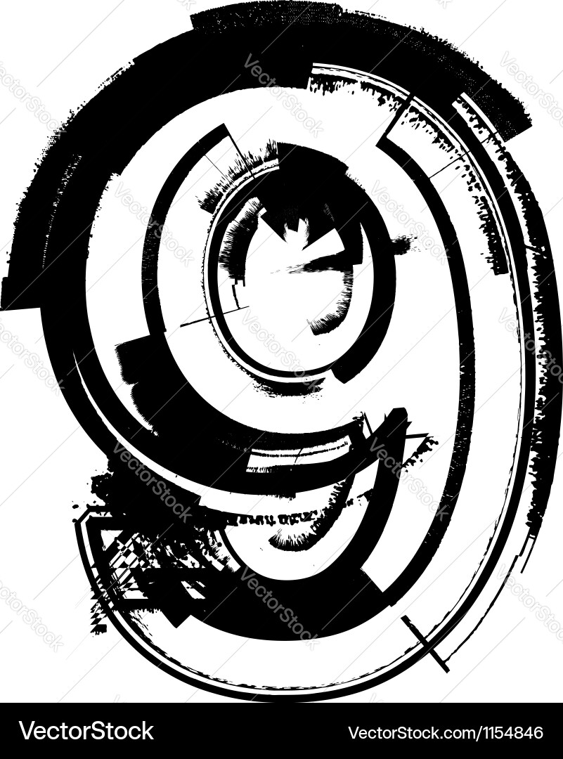 Grunge font Royalty Free Vector Image - VectorStock