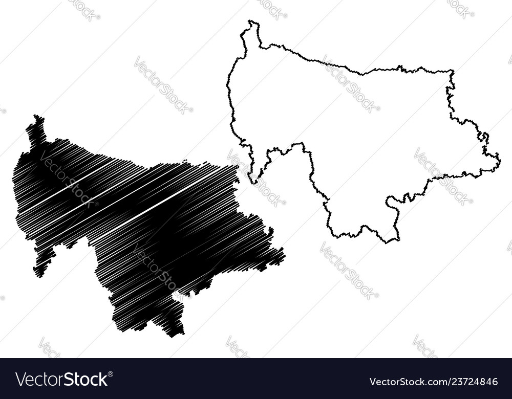 Map Of Mymensingh Division Mymensingh Division Map Royalty Free Vector Image