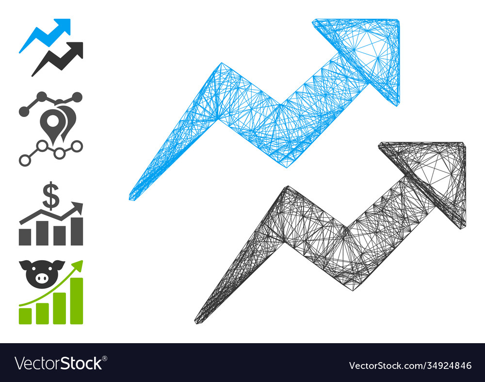 Net trends arrows mesh