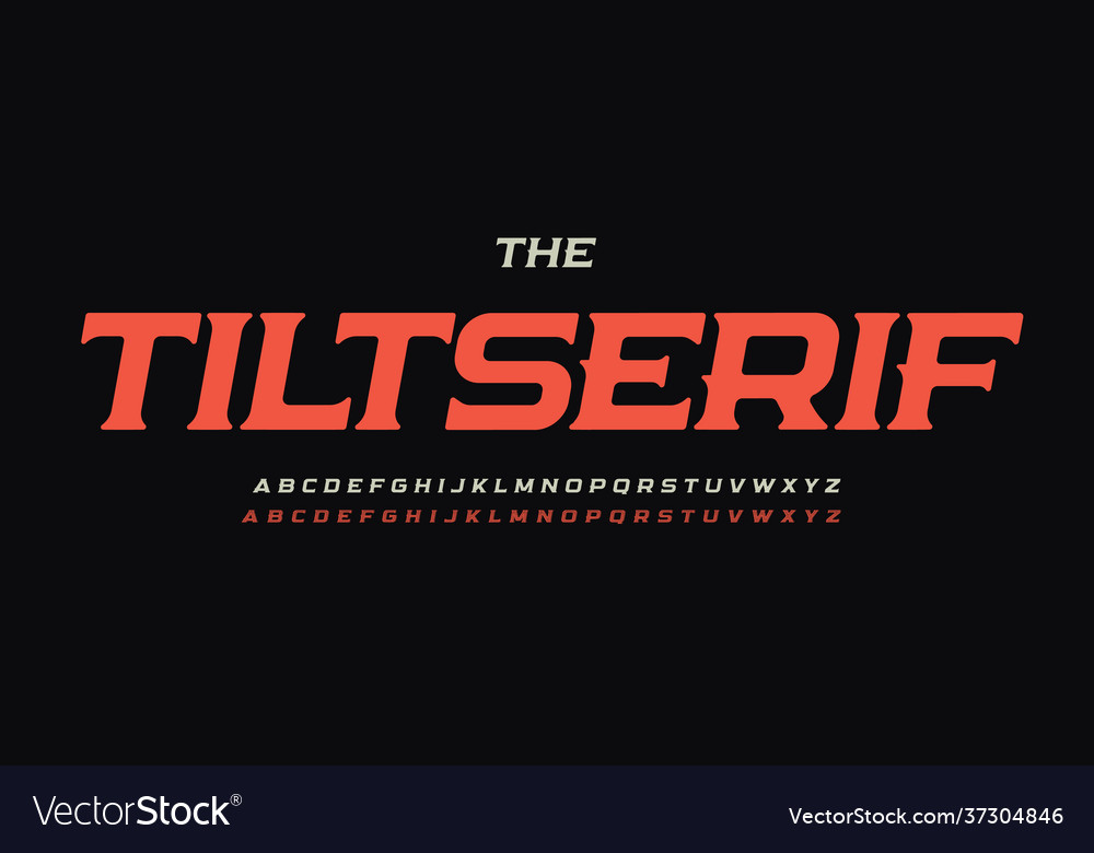 tilt-letters-serif-font-italic-font-royalty-free-vector