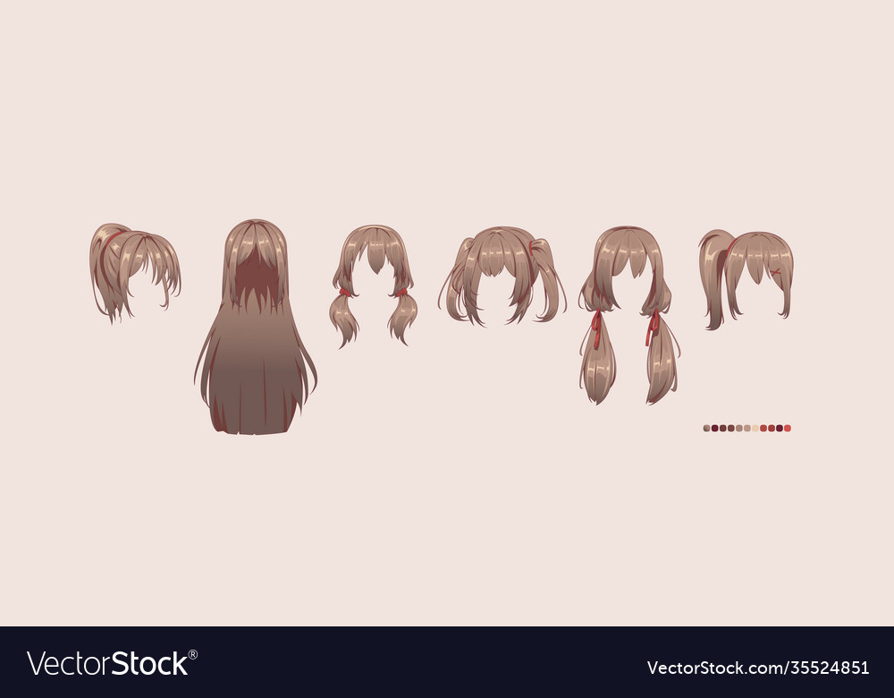 How to Draw Anime and Manga Hair - Female - AnimeOutline