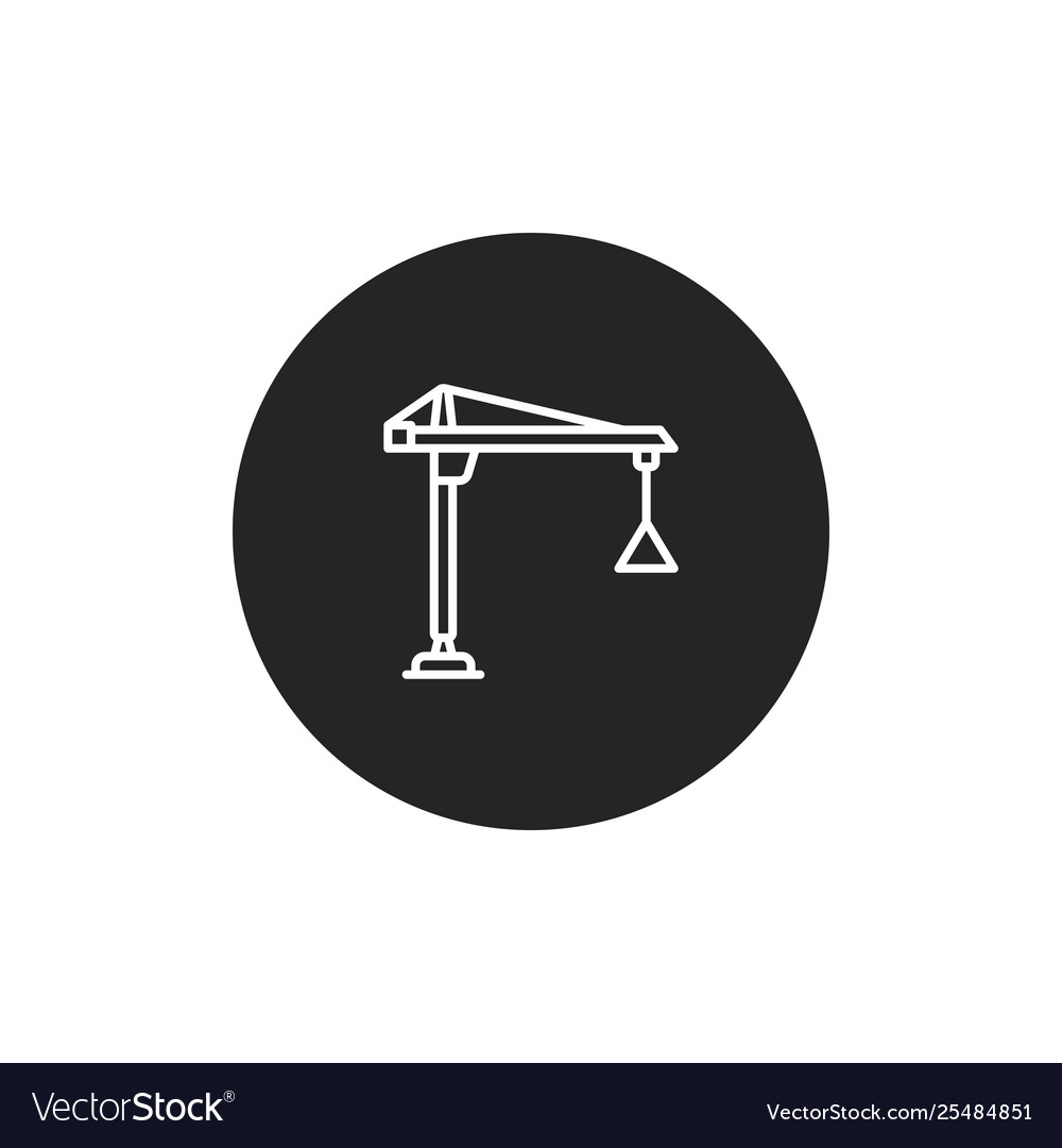 Construction crane icon Royalty Free Vector Image