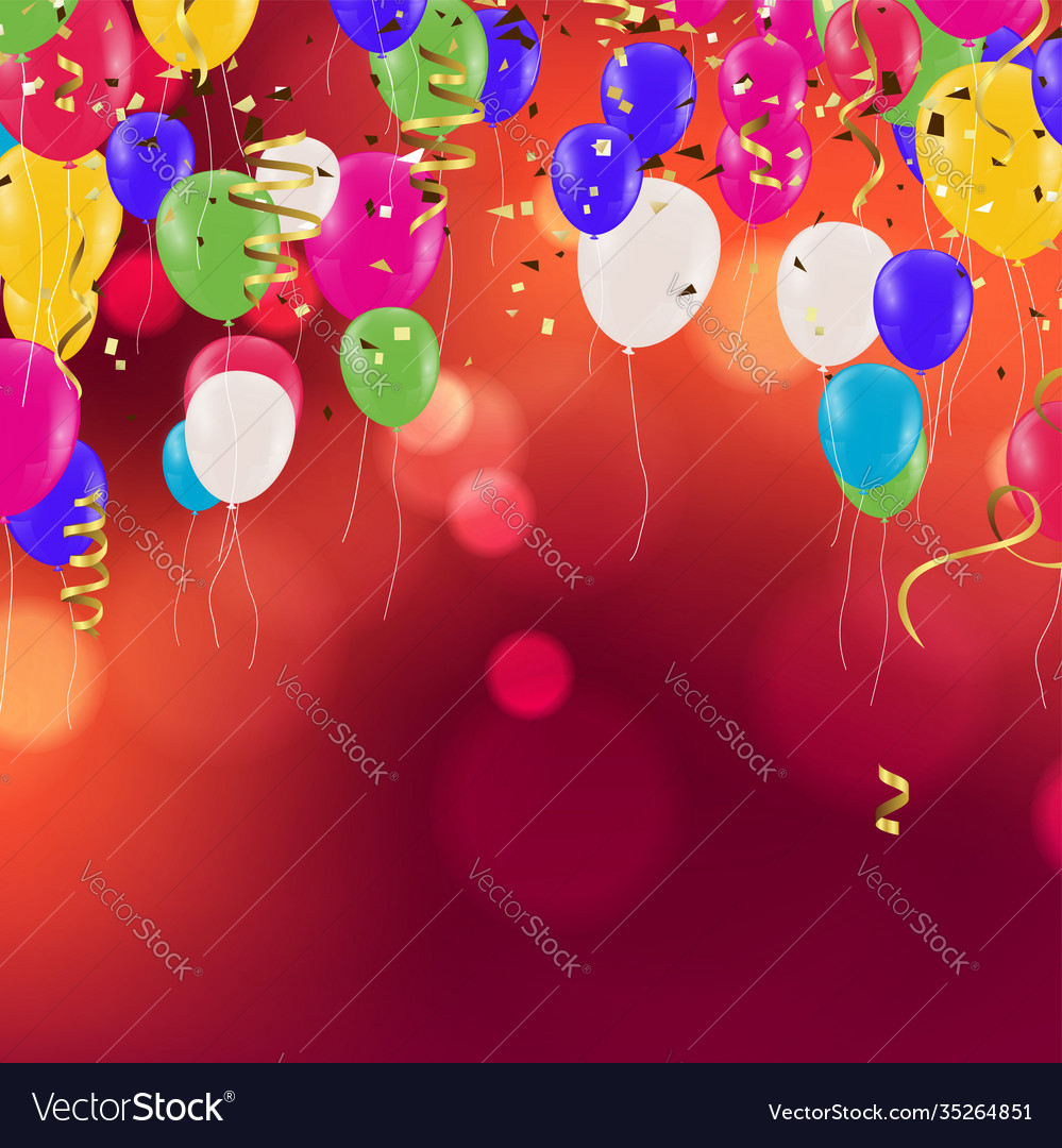 Festive balloons birthday party children holiday