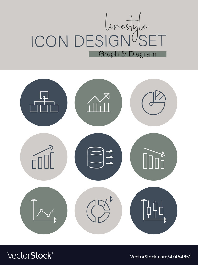 Linestyle Icon Design Diagramm Diagramm