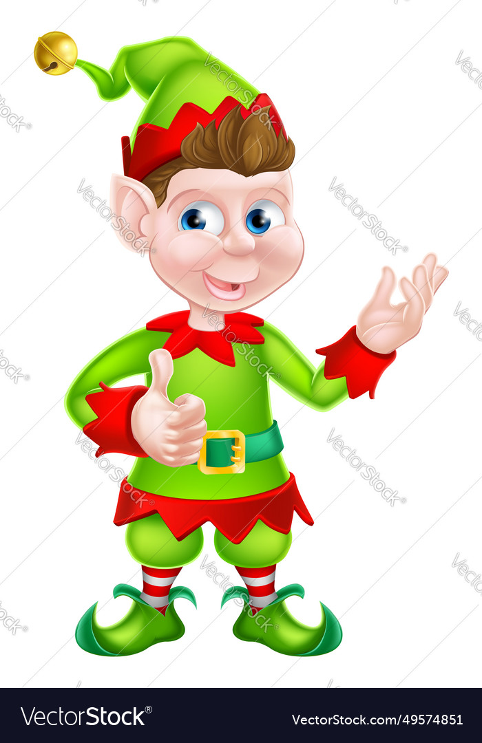 Santas christmas helper Royalty Free Vector Image