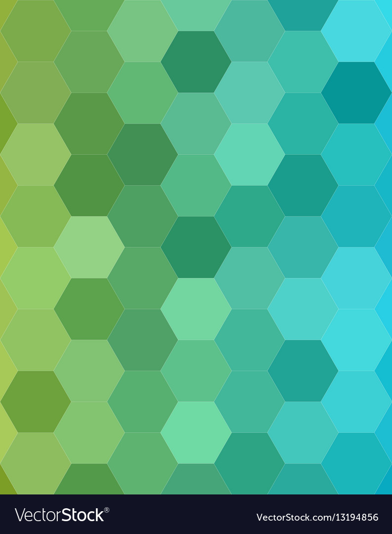 Abstract hexagonal tile mosaic background design