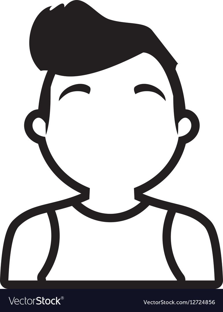 Avatar man sport life outline