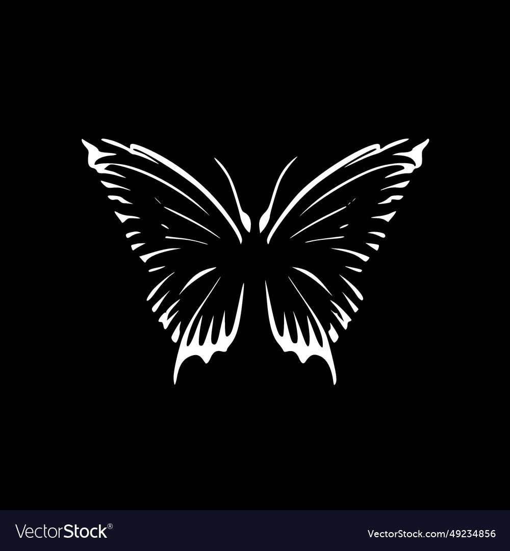 Butterfly - minimalist and flat logo