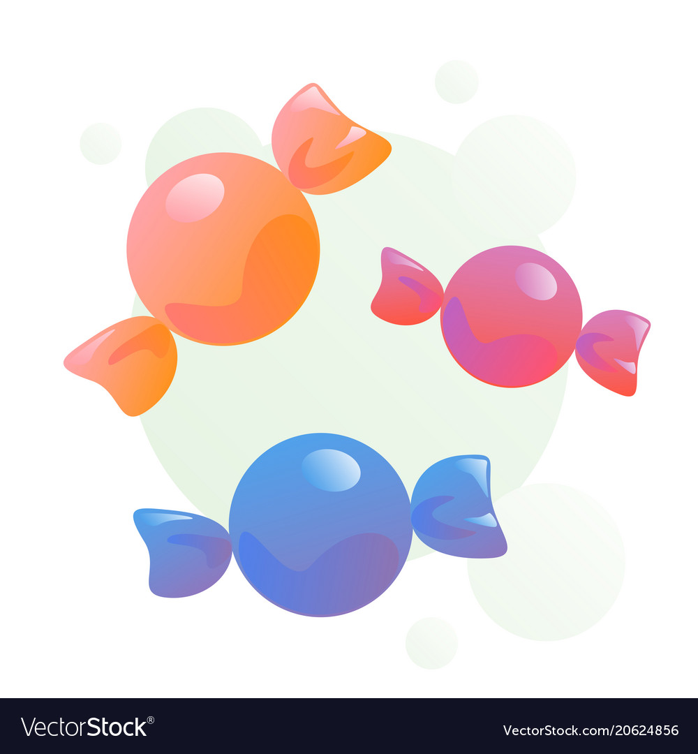 Candy set Royalty Free Vector Image - VectorStock