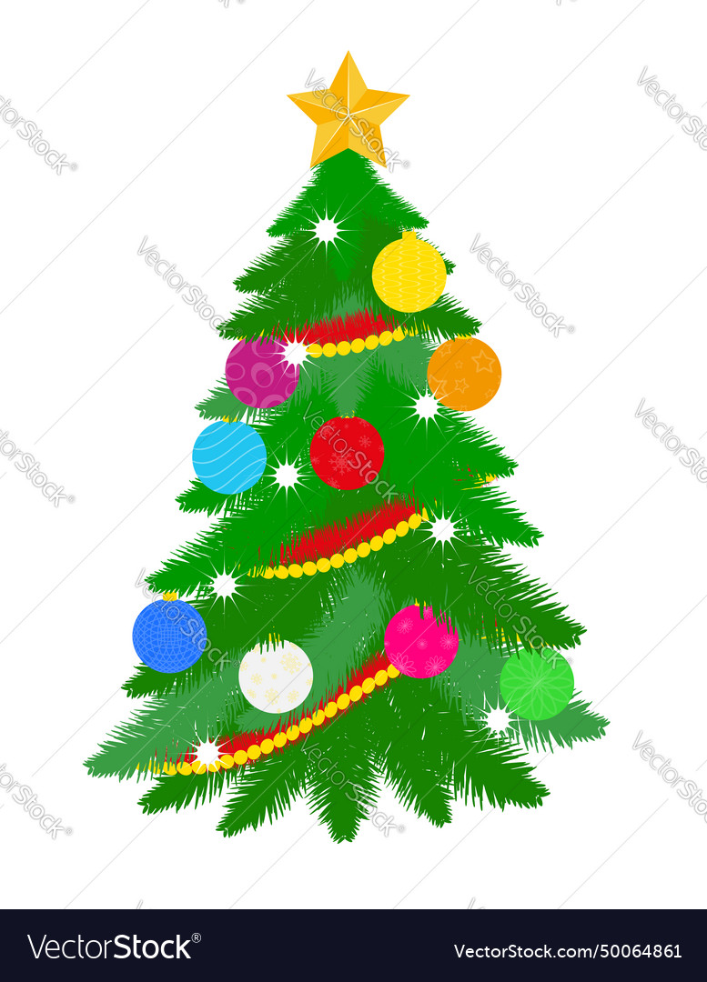 Christmas tree stock Royalty Free Vector Image