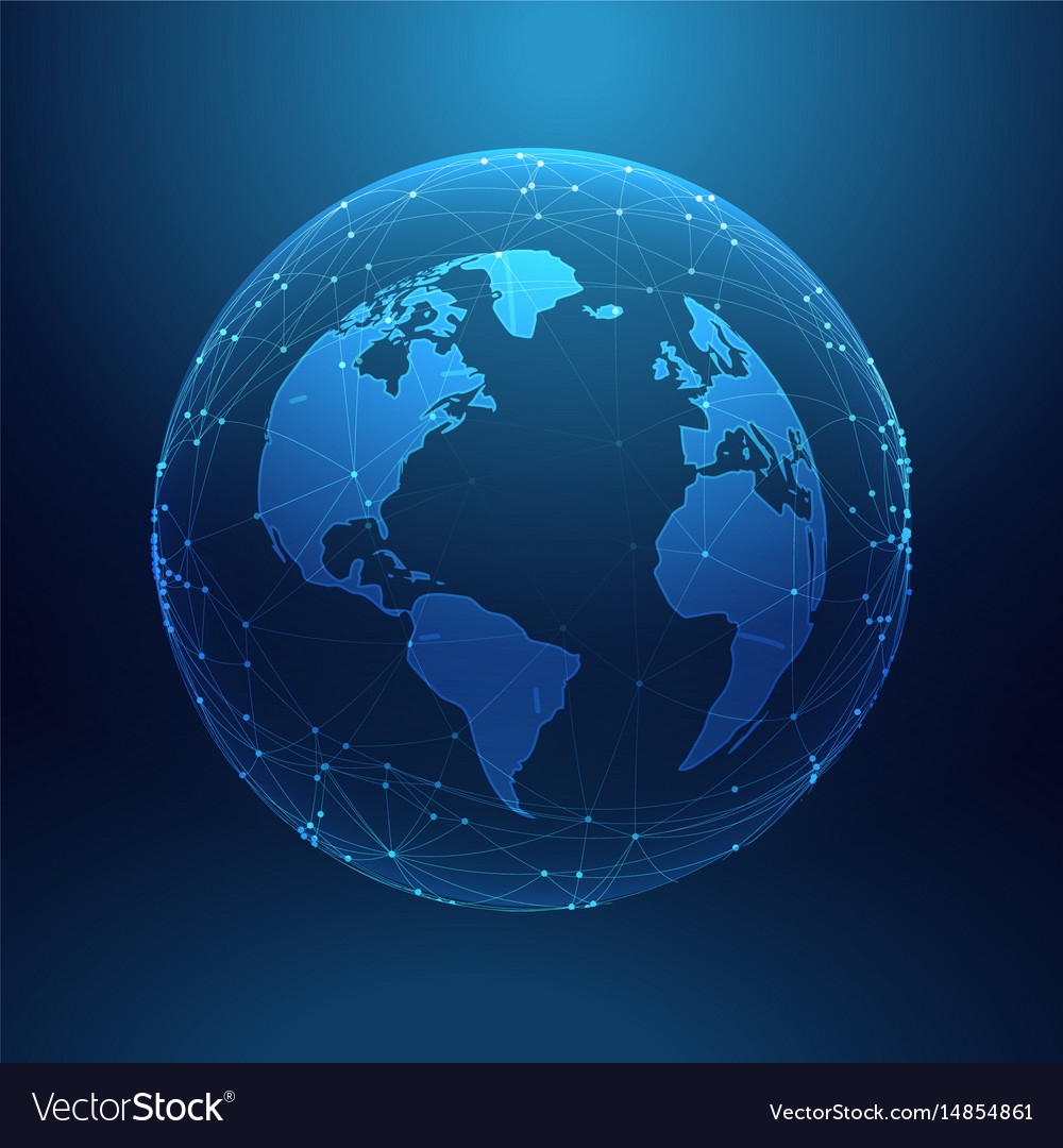 Digital Planet Network Globe