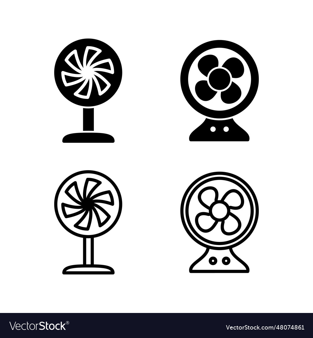 Fan icon blower icon propeller ceiling Royalty Free Vector