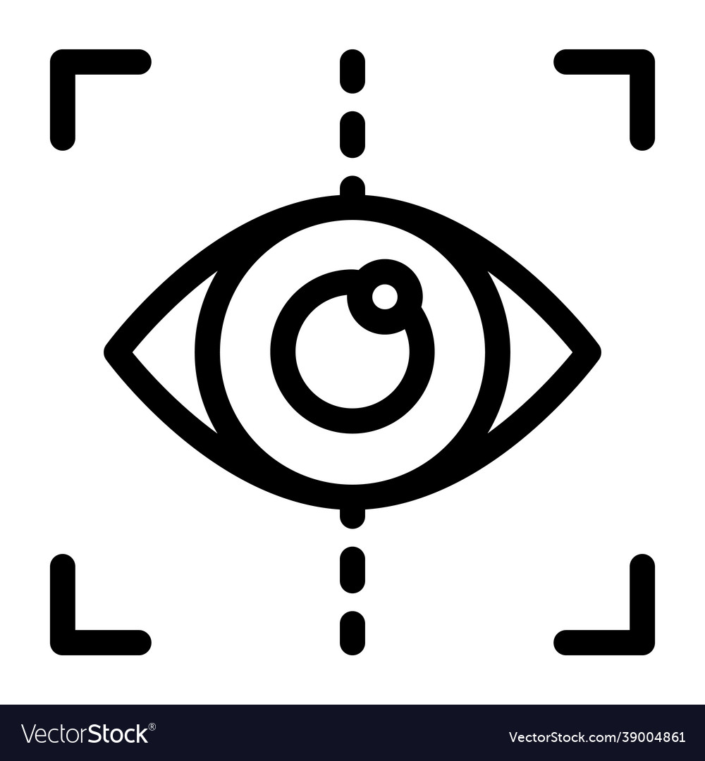 Iris recognition Royalty Free Vector Image - VectorStock