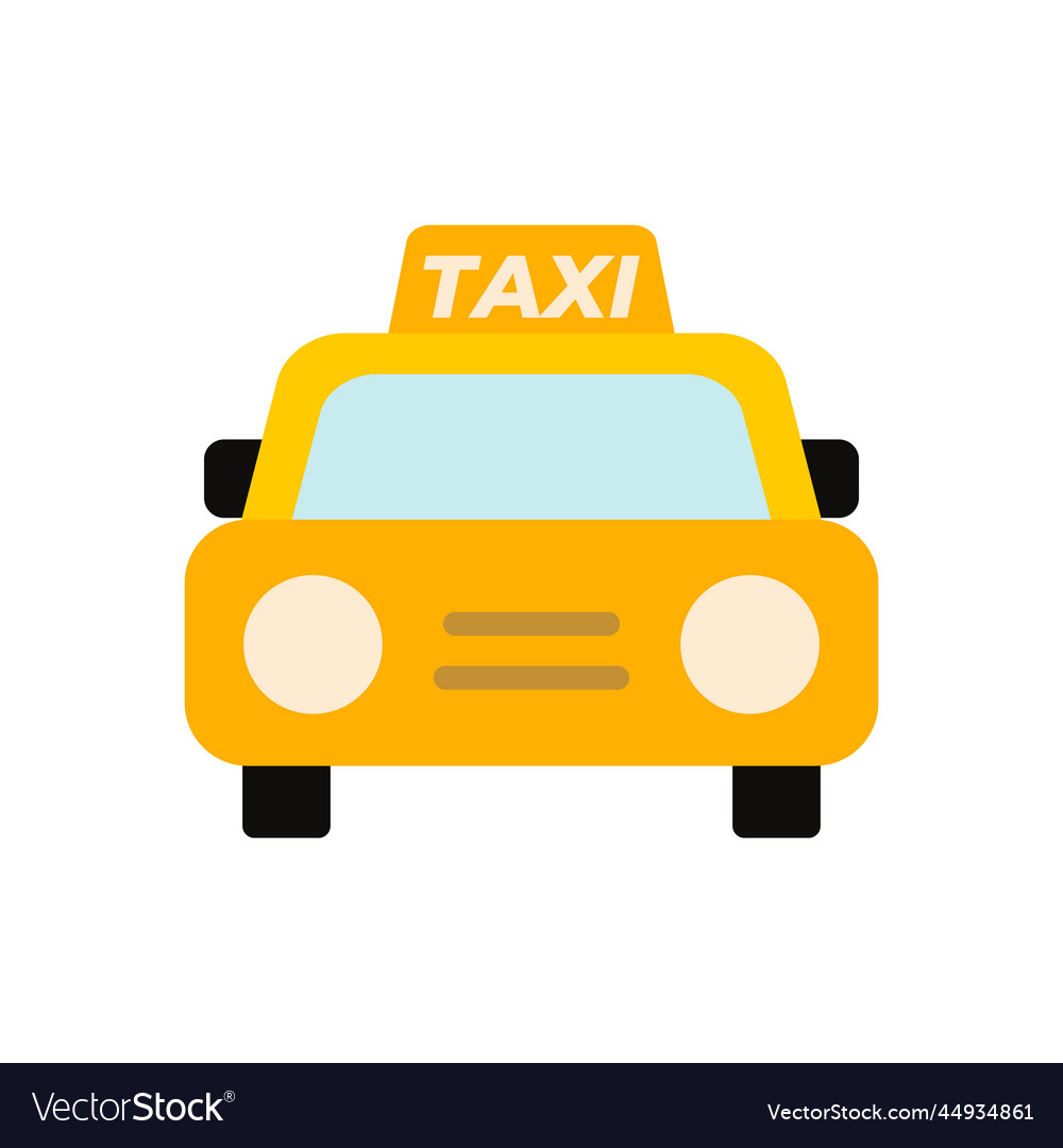 Modern cab icon or taxi Royalty Free Vector Image