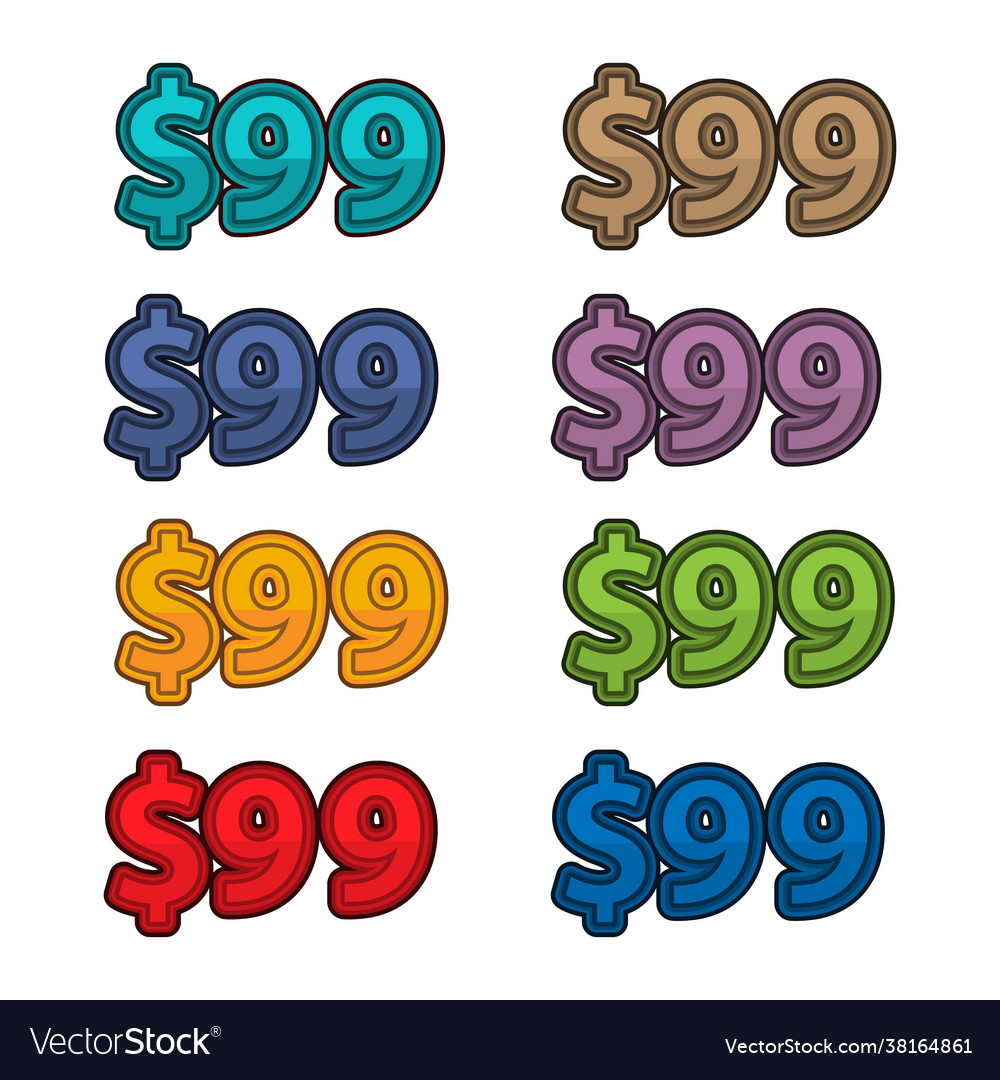 price-99-dollars-royalty-free-vector-image-vectorstock